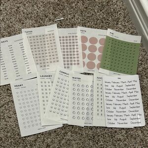 Assorted Planner Stickers Set